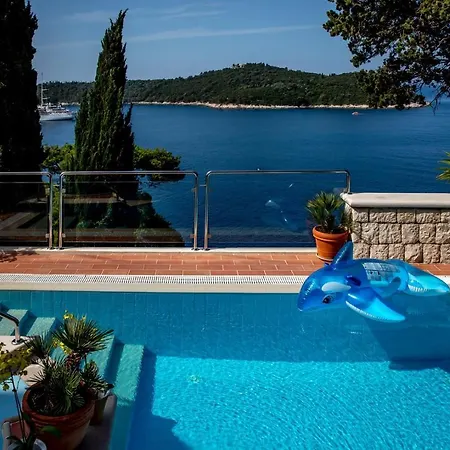 Luxury Beachfront Palace With Private Pool And Jacuzzi By The In Dubrovnik