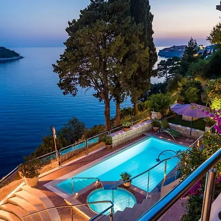 Villa Luxury Beachfront Palace With Private Pool And Jacuzzi By The In Dubrovnik