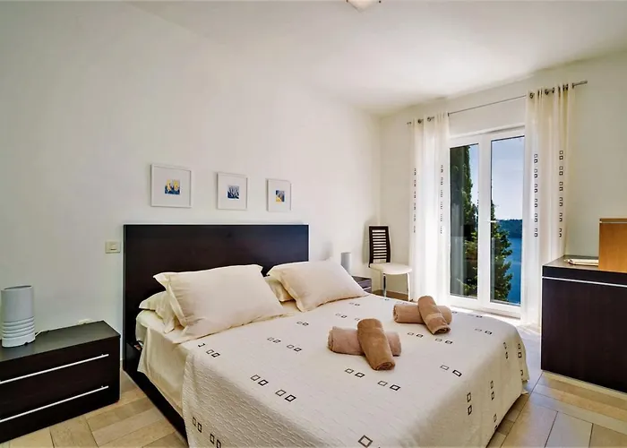 Luxury Beachfront Palace With Private Pool And Jacuzzi By The In Ντουμπρόβνικ